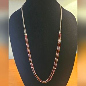 LOFT Outlet Multicolor Beaded Multistrand Necklace